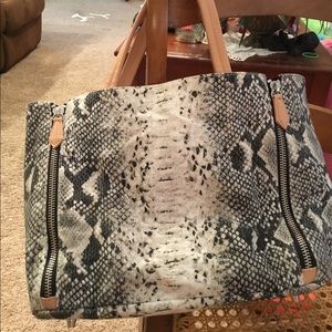 Sam Edelman Cloth Snakeskin Bag